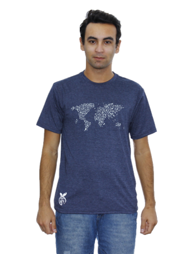 Camiseta Mapa Mundi