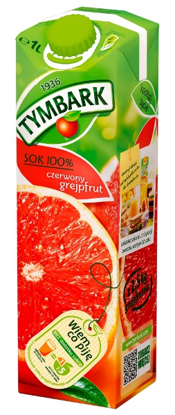 Tymbark Red Grapefruit 100% 1l