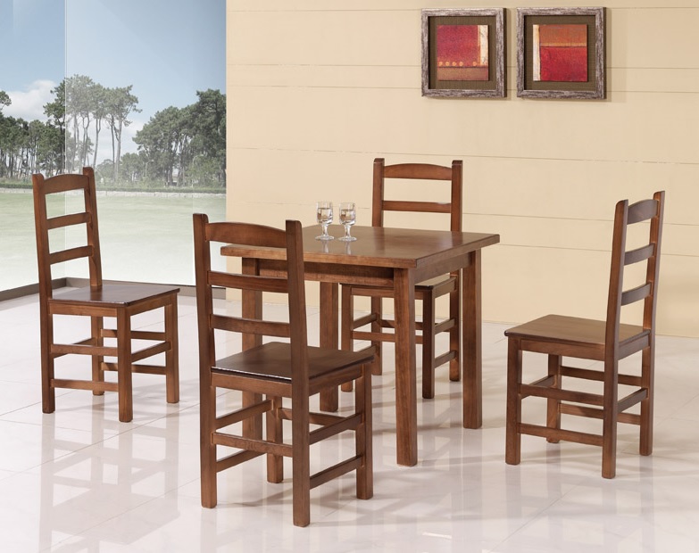 Conjunto mesa + 4 sillas